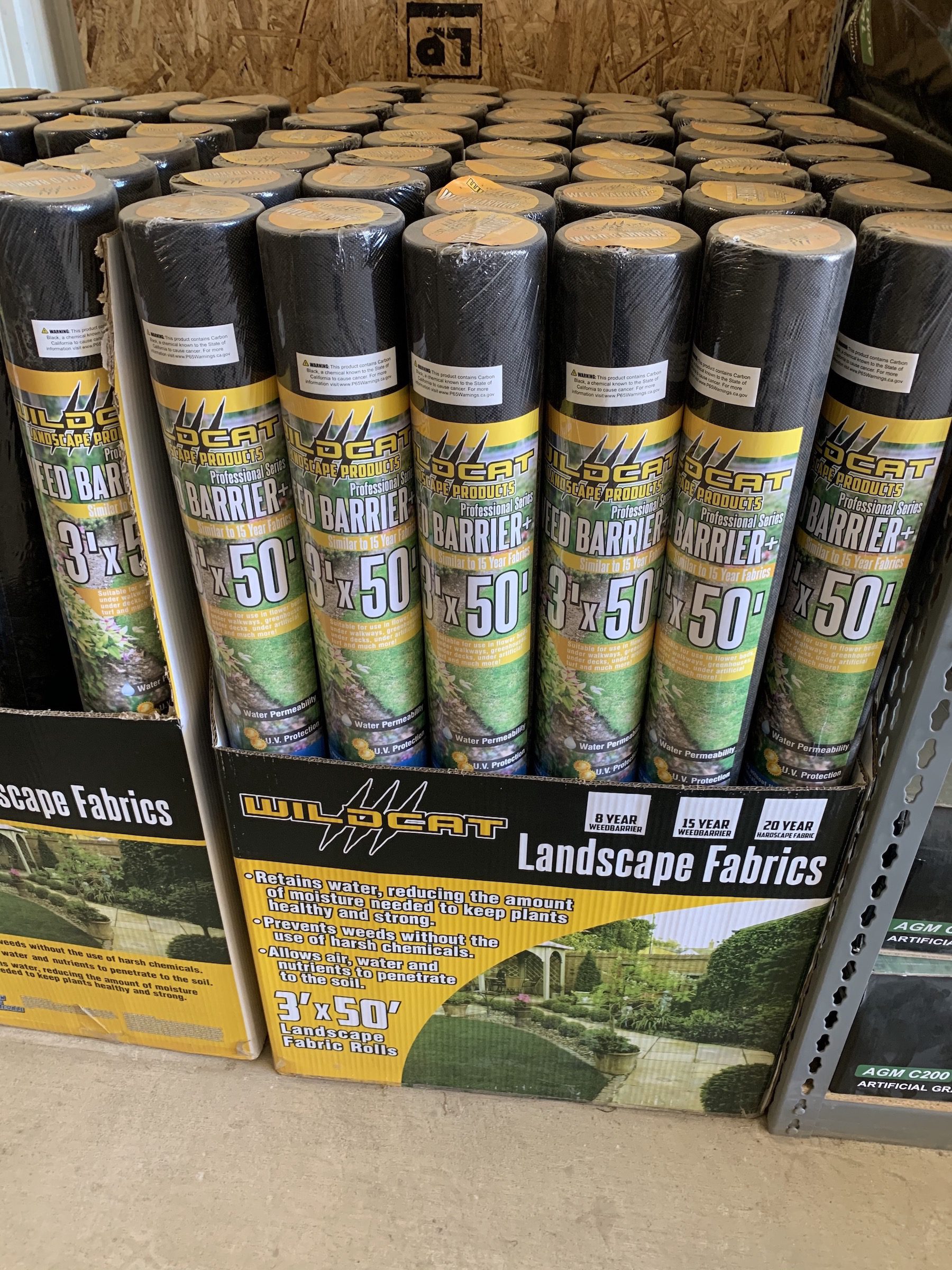 Weed barrier 3x50 150 sq feet C&G Turf Supply in Bakersfield